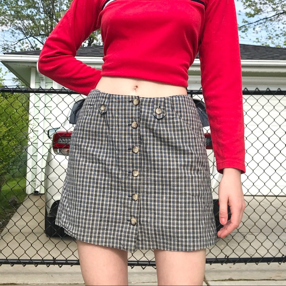 Plaid Skort